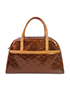 Tomkins Bowling Bag, &pound;225, Handbags, Bronze, Patent Leather, Front view